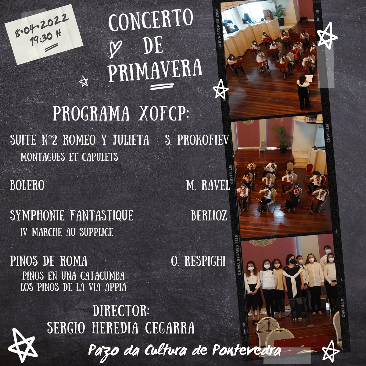 ofcpontevedra's tweet photo. Programa do concerto da Xove Orquestra Filhamónica Cidade de Pontevedra.
Vemonos este venres ás 19:30 no @PazodaCultura

#OFCP #OFICP
#XOFCP
#AMiñaOrquestraMola https://t.co/1w82Z7N8MB