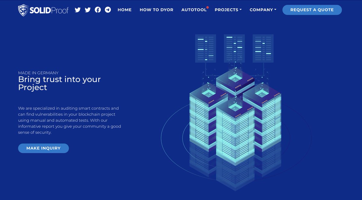 SolidProof_io's tweet image. 🚀📢Ready for the AutoTool- SAAT integration📢🚀

Currently there are a few updates ongoing 

Check our website for Autotool and Media-Kit in the upcoming days.

For Favorite projects check our special supported Gold ones or @solidproof_news to stay safe.