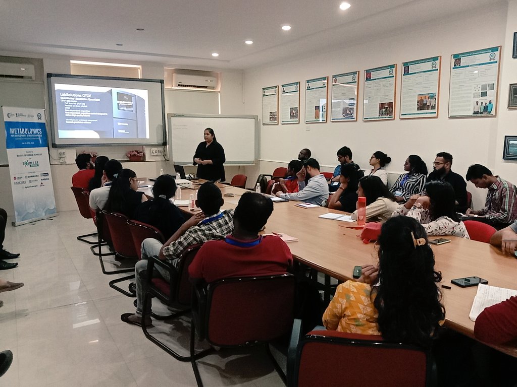 NanomedicineICT's tweet photo. Introduction to LCMS hardware by @Shimadzu team at METABOLOMICS FOR THE DEVELOPMENT OF BIO-THERAPEUTICS-HANDS-ON-TRAINING WORKSHOP @ICTMumbai1933
#metabolomics #biosimilarworkshop #training #industrytraining #lcms #spectrometry #bioanalyticals #biotherapeutics #research #science https://t.co/OHJWerhrea