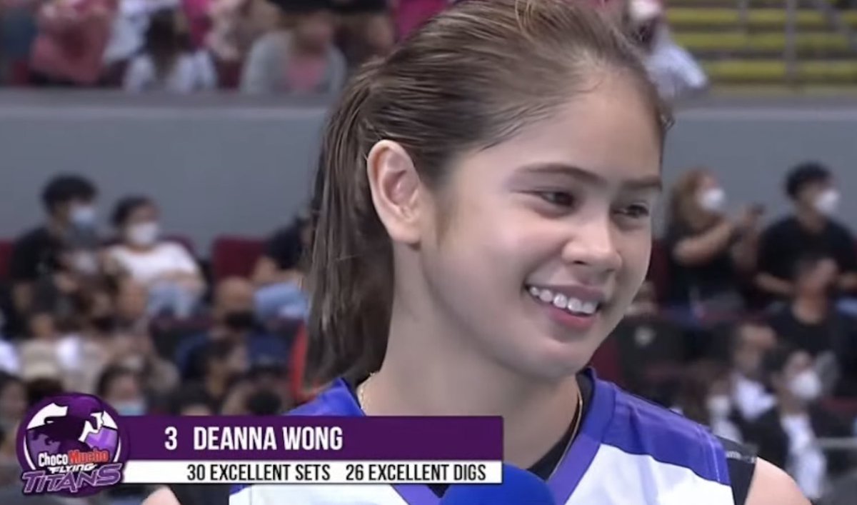 ateneyow's tweet photo. 30 excellent sets, 26 excellent digs PERO FRESH PA RIN ? grabe ka na deanna wong ++ congrats @CMFlyingTitans 🫶🏼 #PVL2022 https://t.co/OQ1WHonfp7