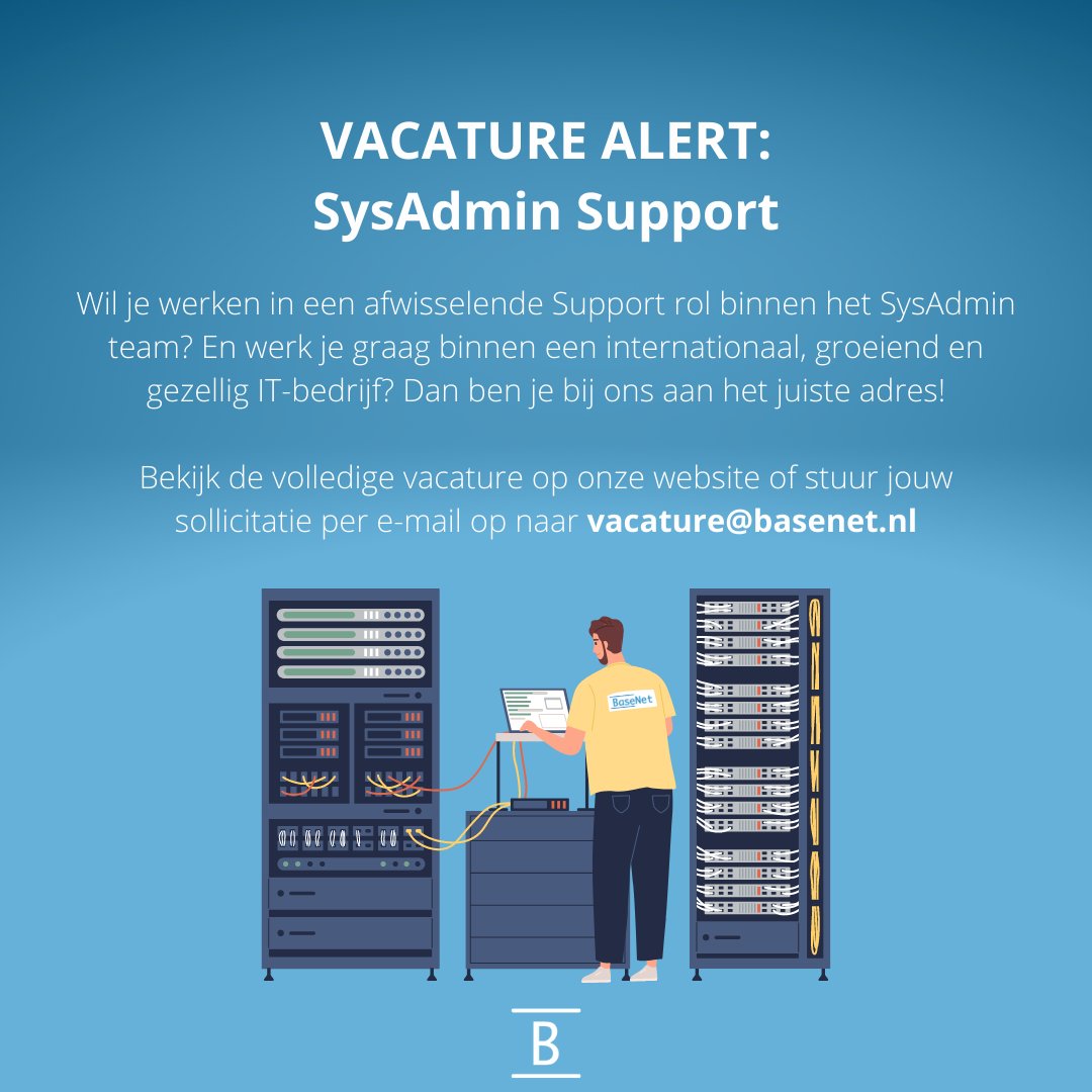 Vacature alert!