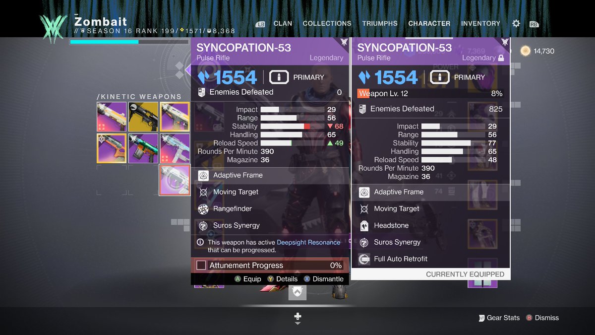 ZombaitX's tweet image. After three unpleasant Gambit matches this is my pinnacle drop—a weapon I already have at the same level, but my crafted one is better. The pinnacle grind in @DestinyTheGame 2 is awful—not fun and a huge waste of time. This is bad game design. #Destiny2 #GameDesign #BadGameDesign