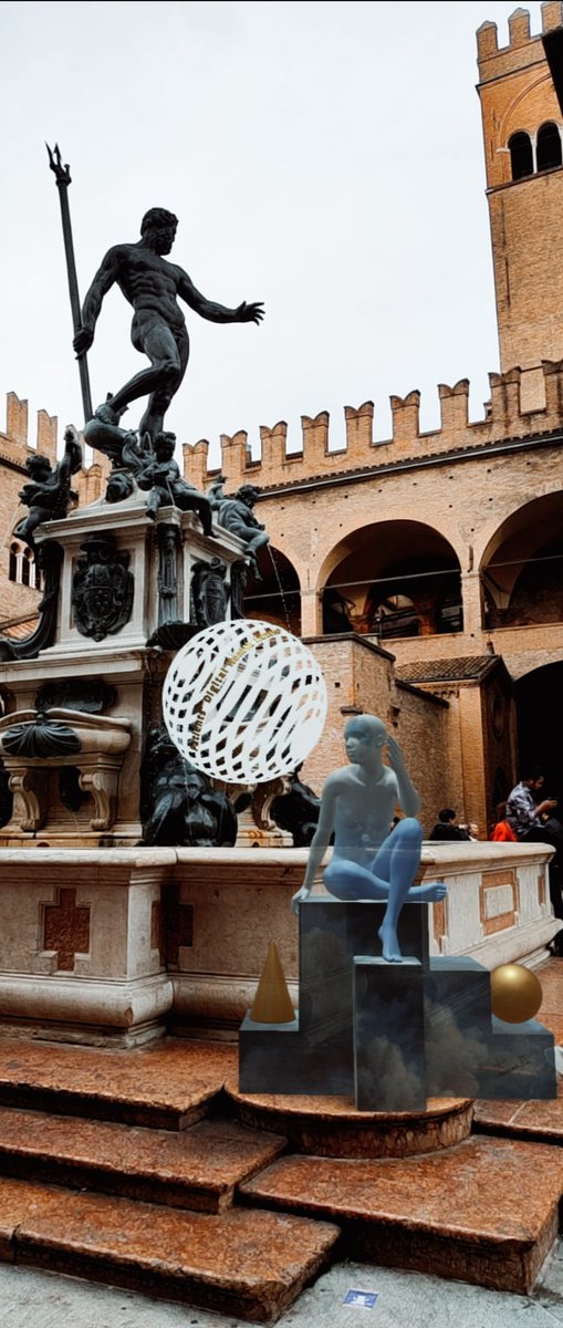 DigHealthAca's tweet photo. Prosegue il viaggio nell'Italia digitale con #DigitalMente, la scultura 3D in realtà aumentata del #premio #PDHA22, Patients' #DigitalHealth Awards.
📍Qui #DigitalMente è in Piazza Maggiore a Bologna!
Il #bando è aperto!
Info e candidature su 👉 https://t.co/cq0djRNaRm
#eHealth https://t.co/Ht91sG4AT2
