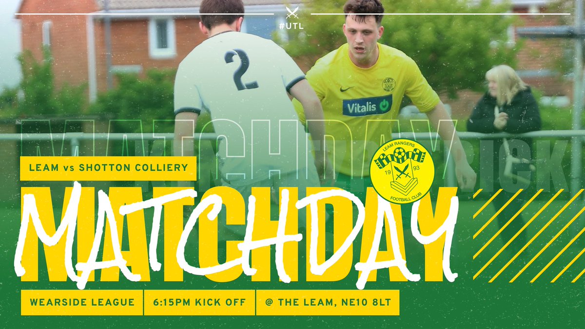 𝙈𝘼𝙏𝘾𝙃𝘿𝘼𝙔 — Another quick turnaround as we welcome <a href="/fc_shotton/">Shotton Colliery FC</a> to the Leam this evening for the first of seven home games in a row.

Get yourselves along to support the lads 🙌

🆚 Shotton Colliery
🏆 <a href="/WearsideLeague/">Wearside League</a> 
⏰ 6:15PM KO
🏟 The Leam, NE10 8LT

#UTL 🔰