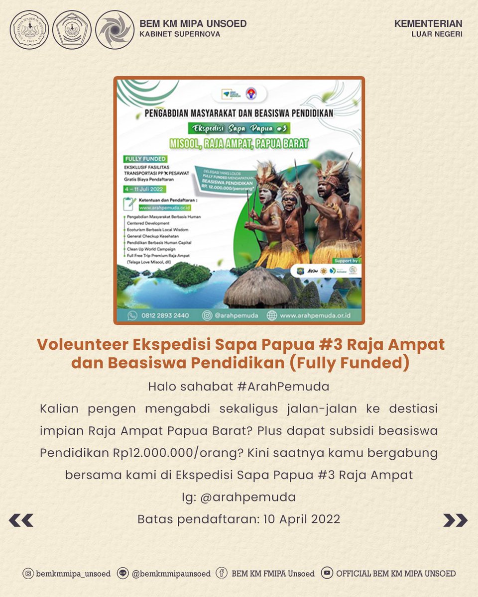 BEM KM MIPA UNSOED tweet media