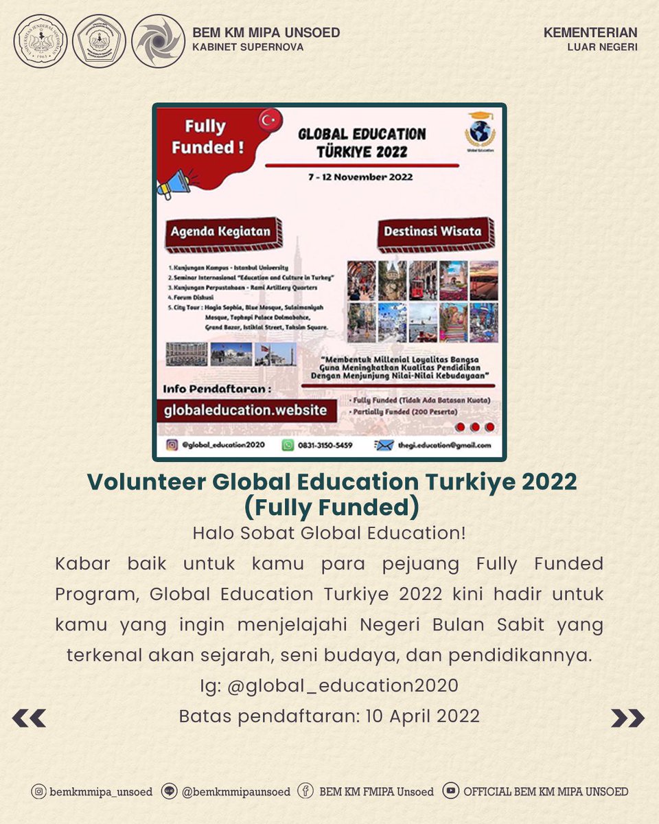 BEM KM MIPA UNSOED tweet media