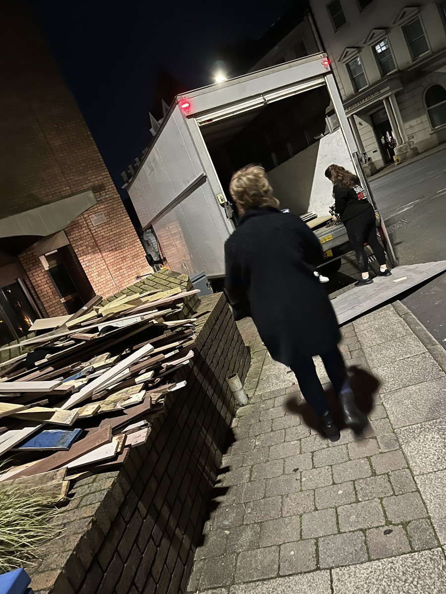 Manx_Ops's tweet image. Often sad to say goodbye to a production.. getting out time, props, lights costumes all packed &amp;amp; gone.. we make it fun 🤩🚚📦