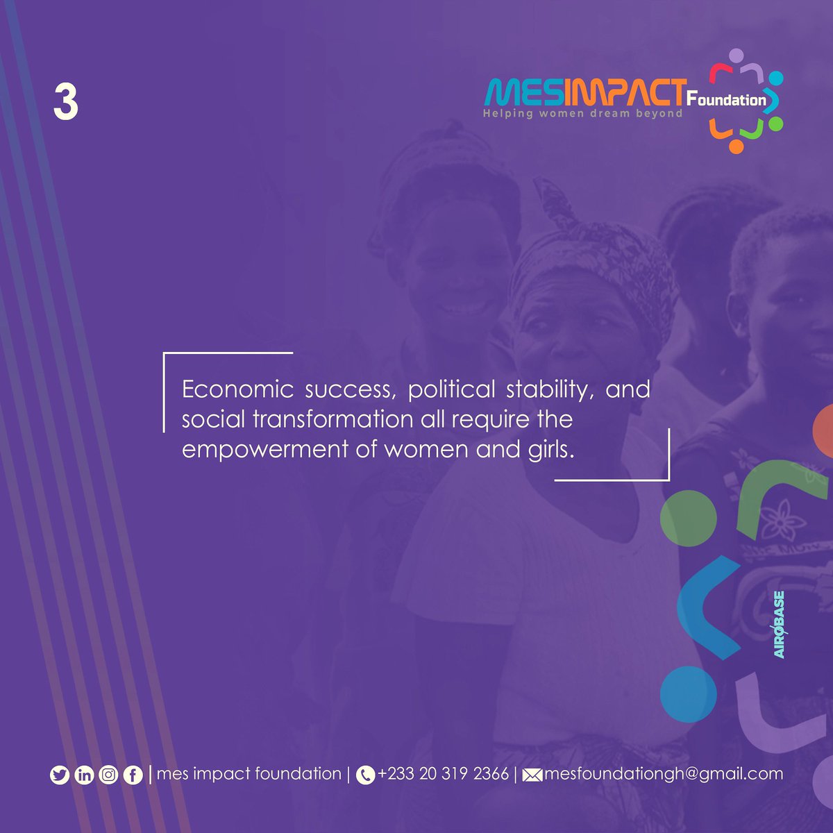 MESImpactFdn's tweet photo. Let us come together and empower women and girls. Read HERE: https://t.co/qe33zUq5Iu
.
.
.
#womenempowerment #women #womensupportingwomen #empowergirls #empowerment https://t.co/hASAZqSLlf