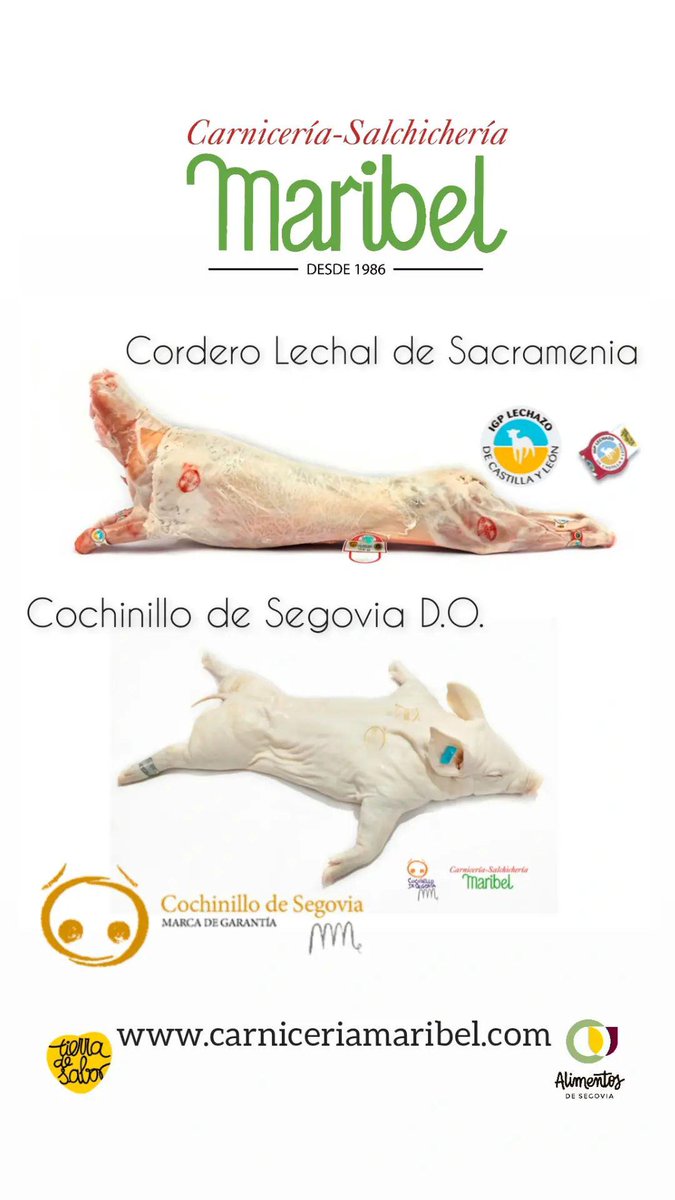 carnimaribel's tweet photo. Productos cárnicos de Segovia D.O.

Servicio a Domicilio 🚚, Envíos a toda España ✈️ y servicio a Hostelería 👨‍🍳👩‍🍳

 https://t.co/TaU5uxdbCx https://t.co/sf5Opzffc4
