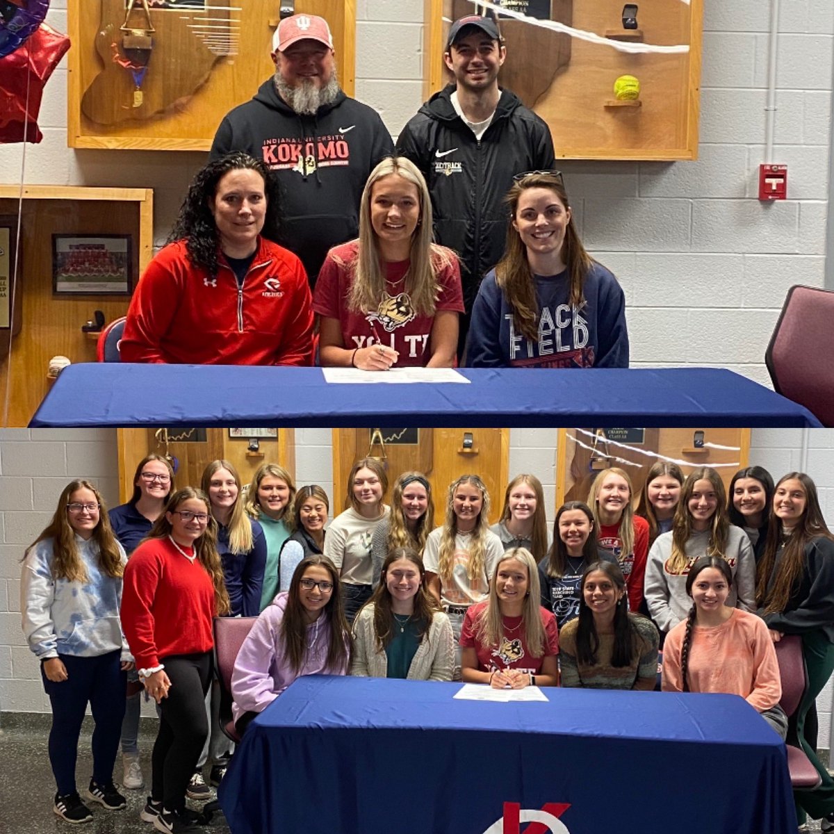 ladykingsxc's tweet image. Congratulations to our Makenna Leicht on signing with IUK to be a collegiate runner! We are proud of you!