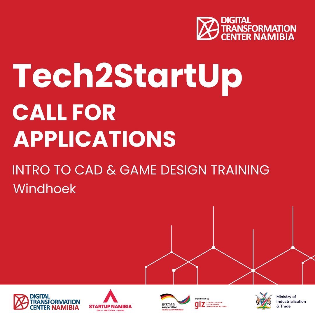 startupnam's tweet photo. CALLING ALL YOUTH IN WINDHOEK!
 
We are hosting our next Tech2Startup programme in Windhoek on the 19-29 of April 2022. Applications are now open.

Apply here:
https://t.co/D2XDPJ6f1K
 
#DTC #HelloStartUps #Basecamp #ThinkOutside https://t.co/SWmHYRrFh7