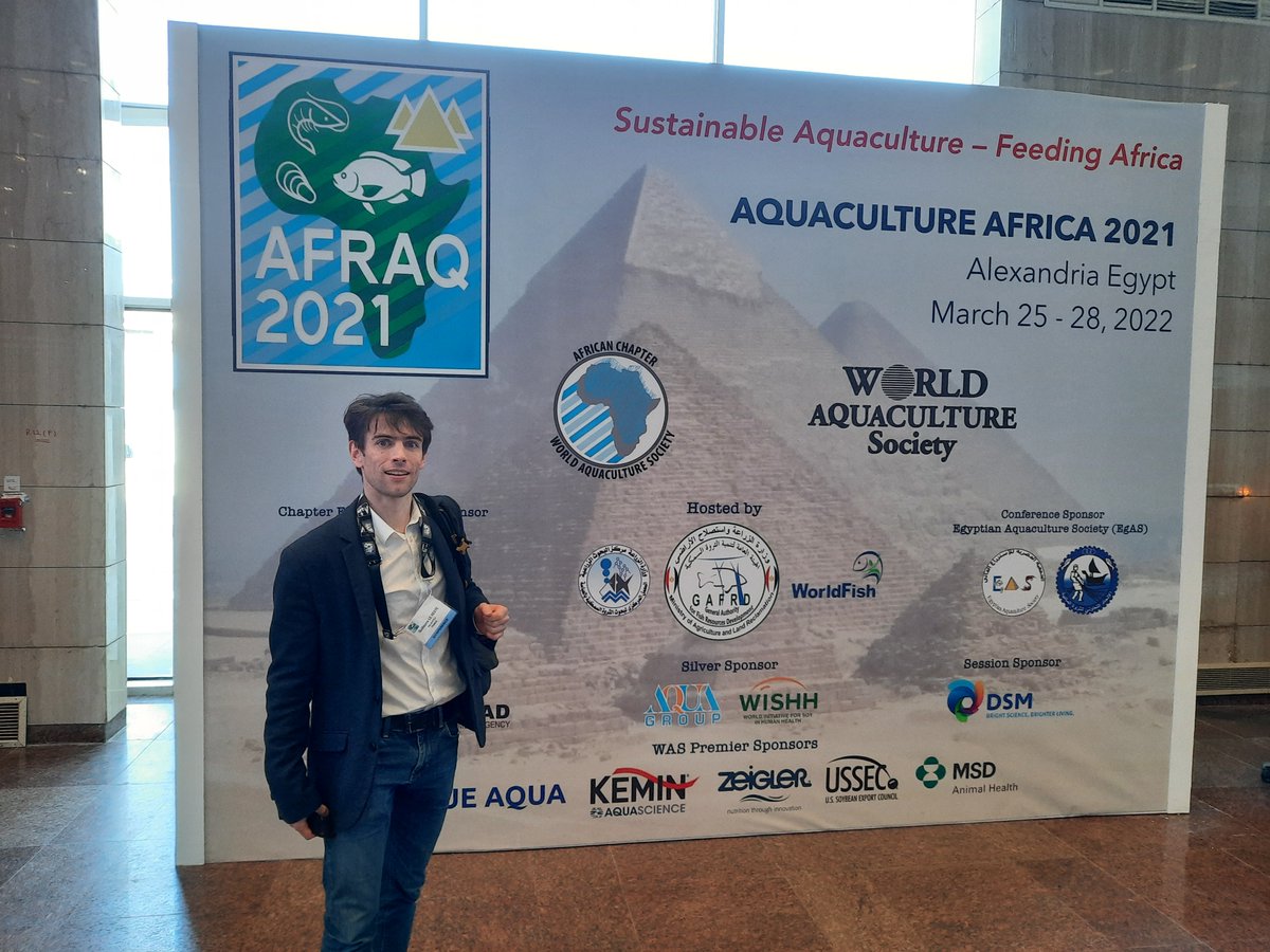 SPACERennes's tweet photo. ✈️ Le #SPACE2022 toujours en action ! Fin mars, notre représentant aquacole Guillaume était présent sur l'événement #Afraq en #Egypte 🇪🇬 ! De bons contacts pour le développement de l'#aquaculture au @SPACERennes 🐟 https://t.co/0Mq1k4Ygbb