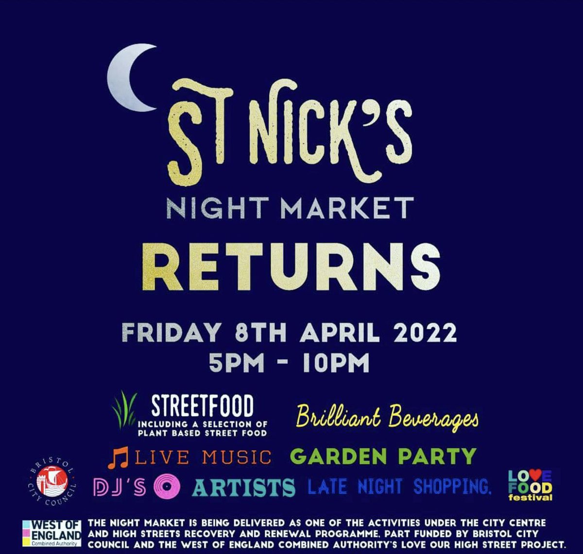 TheAllergiesUK's tweet photo. FRIDAY #Bristol We're spinning tunes at the @brisnightmarket in @stnicksmarket from 8pm-10pm in a horse 🐴 box 📦outside @MrWolfsBristol  Free event. Come grab some food and have a boogie and/or bop! https://t.co/gHzZzPZDJv