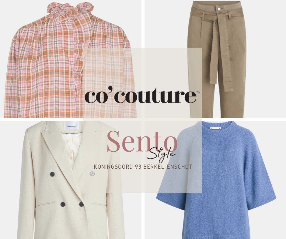 SENTOstyle's tweet photo. Co’couture is een jong Deens merk met Scandinavisch design in een mix met semi-nonchalante stijl. Stoer en vrouwelijk tegelijk. Kom deze mooie items eens passen en beleven, de zomercollectie is binnen. https://t.co/y0QoDL3AUy