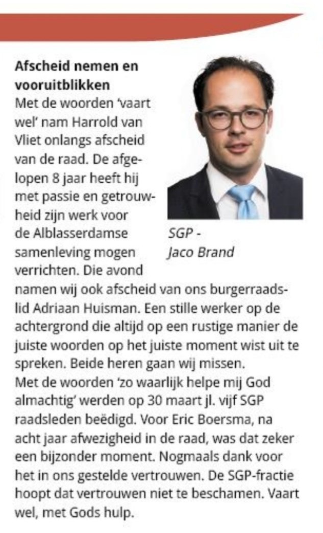 Blik op de raad 'afscheid nemen en vooruitblikken'
