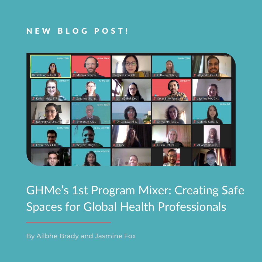 GHMentorships's tweet photo. In honor of #WHWWeek our content writers @jasminecfox1 & Ailbhe published a blog showcasing our 1st ever #virtualmixer w/ our 2020 cohort!
#GHMe works to support our amazing volunteer Mentors to build the capacity of future #healthworkforce (SYPs): https://t.co/wu4ydNQam6 https://t.co/MbVbwdpnVQ