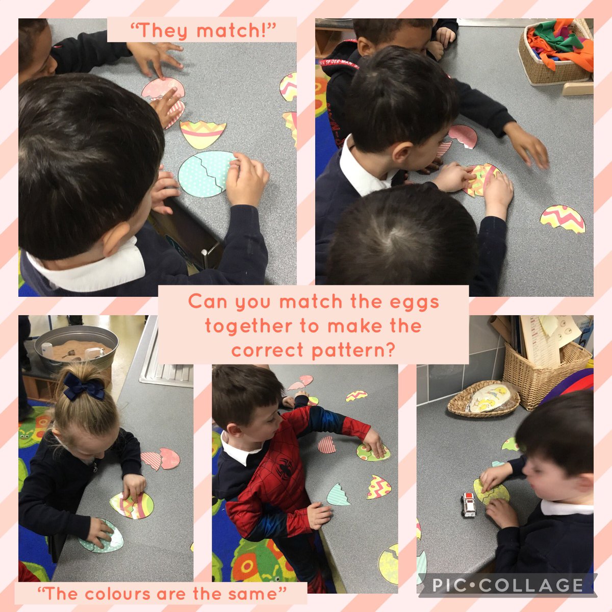 croxtetheyfs's tweet photo. 🥚 🐣 🥚 #patterns #makeamatch @CroxtethC @RainbowEduMAT https://t.co/VYblThBpsN