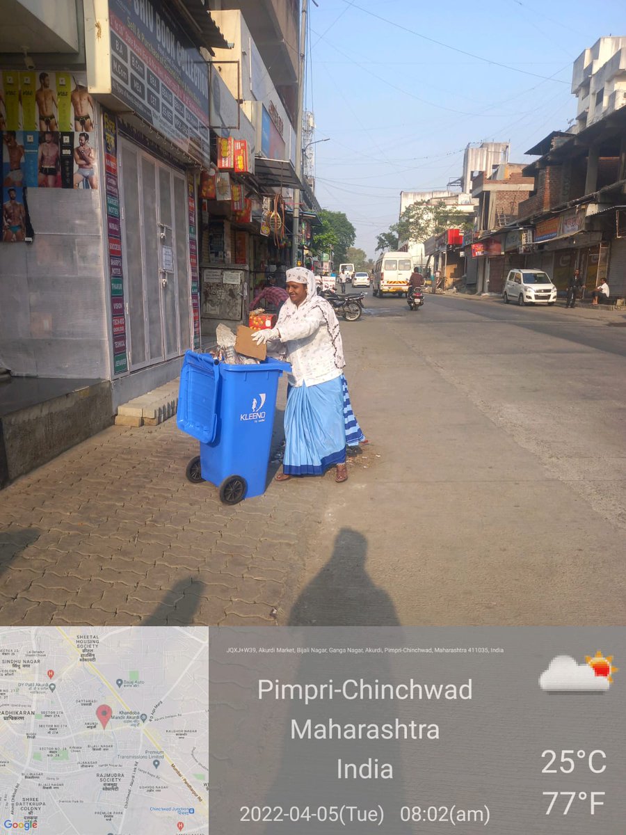 anilroy2000's tweet photo. Every Pcmc worker now has these wheeled 120 litre bins to collect waste from sweeping. Changing the way we work.
#SwachhSurvekshan2022PCMC #SwachhSurvekshan2022maharashtra @ArchanaDahiwal @rajeshpatilias @moswal @manojmore91982 @SakalMediaNews @tvn99 @shashik72145819 https://t.co/foAvmP5YD4