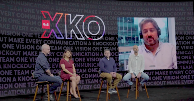 kjzini's tweet photo. That's a wrap on Day 1 of #8x8GKO, our internal global and sales kickoff event. Take a look at some of our favorite moments from today as we prepare for FY23. #oneteam #onevision #XCaaS https://t.co/zWGLjUiOtg https://t.co/yMhECx0dP5