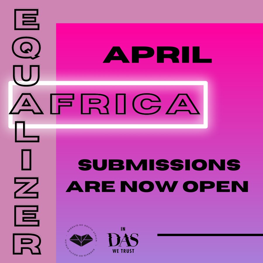 iamDasKapital's tweet photo. Open call to all African QUEER + FEMME electronic artists and DJs —

APRIL submissions for #EQUALIZER by @shesaidso_za + #InDasWeTrust are OPEN!

Follow the link in my bio, send us your music and mixes, and get your work featured on my @5FM show.

#sssSA https://t.co/u3tUq0sy3o
