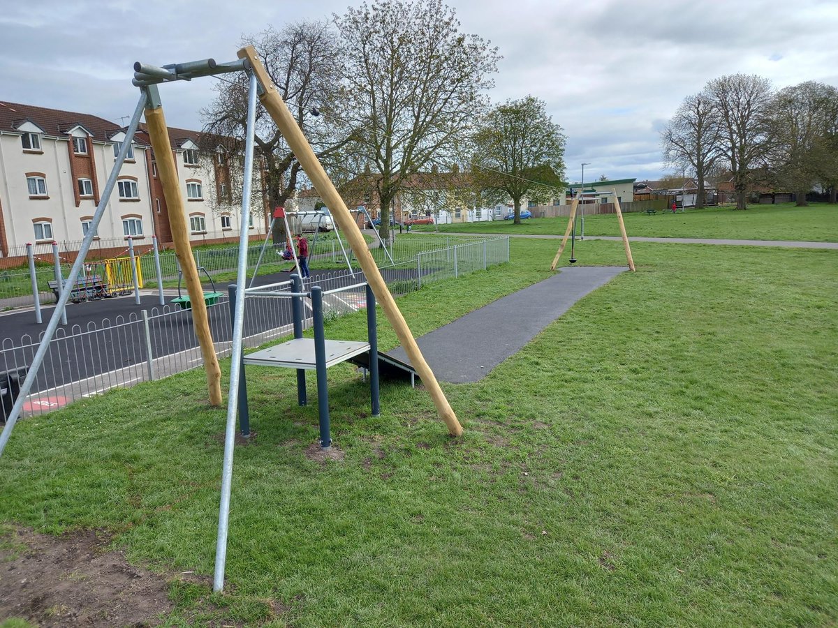 SedgemoorDC's tweet photo. The newly installed zip wire at Eastover Park (Cranleigh Gardens) has been safety inspected and is ready to use.
We hope you enjoy this new addition to the park!
#HaveFunStaySafe https://t.co/eNt4tQ0znt