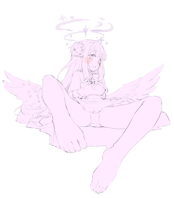 先生の趣味に付き合ってくれる優しいミカを描きました。 