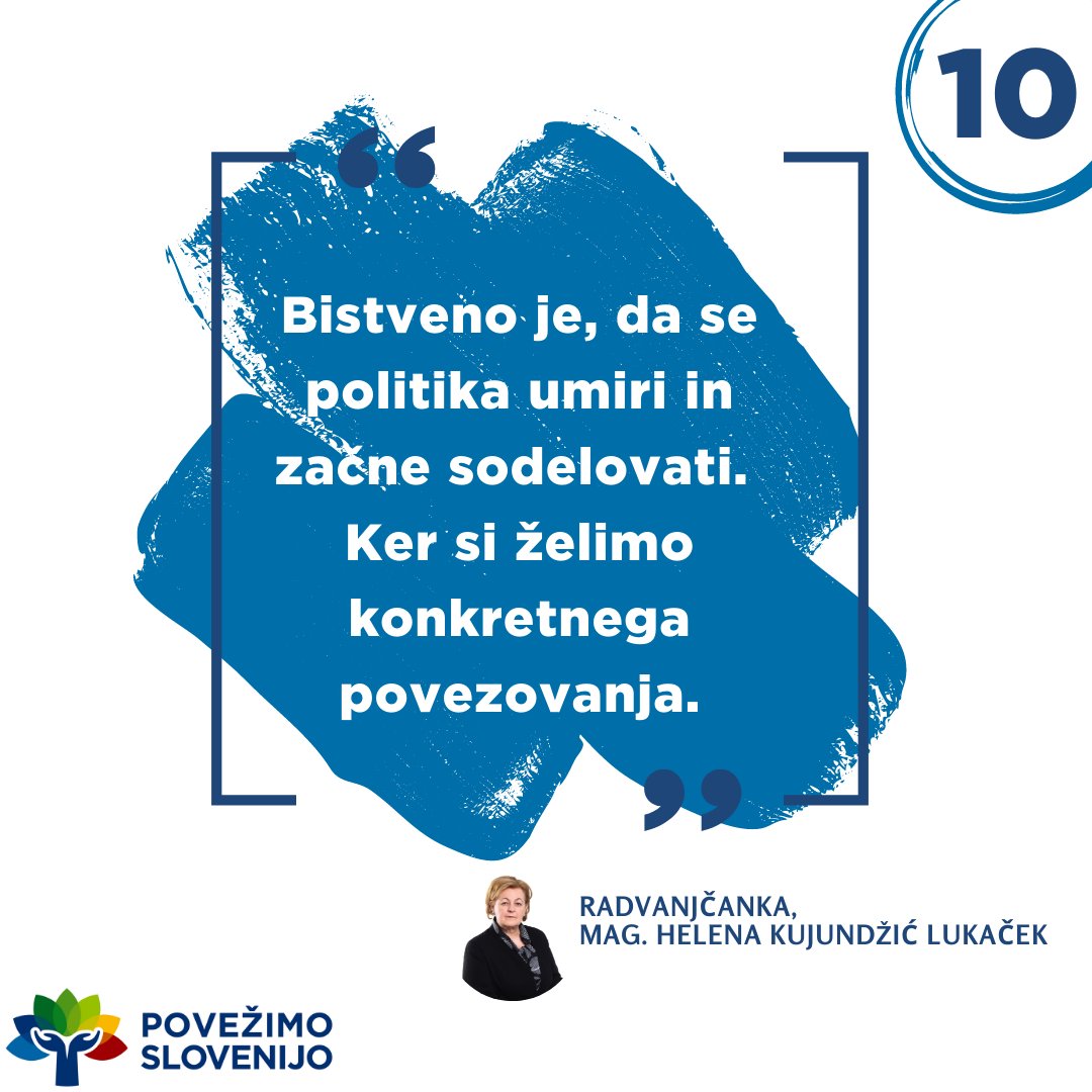 Vsak dan nas je vse več, ki se želimo povezovati. Za skupen korak v prihodnost in za našo skupno pot na volitvah obkrožite številko 10.

Hvala za vašo podporo.