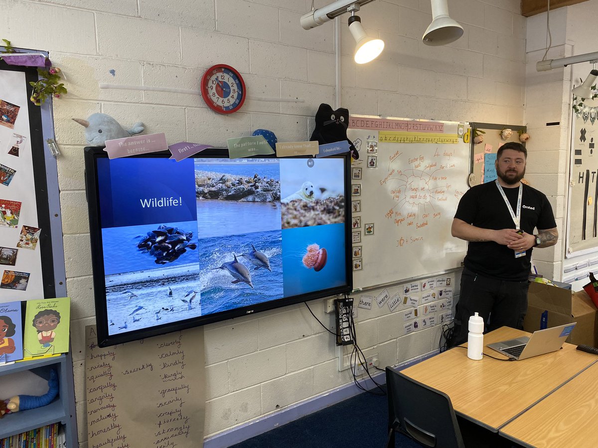 BCSTrust's tweet photo. @BarrowAFC is so much more than a football club, our @Ormsgill_School and @school_georges sites are working with local businesses this week. DJs, Music creators and Windfarm engineers #EFLWeekofAction @OrstedUK @EFLTrust #HAF https://t.co/pRz3zpSOP5