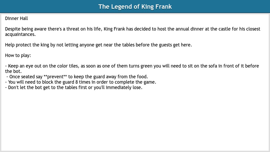 Habbo BR criou um novo terminal de informações '22march01'! #Habbo

The Legend of King Frank