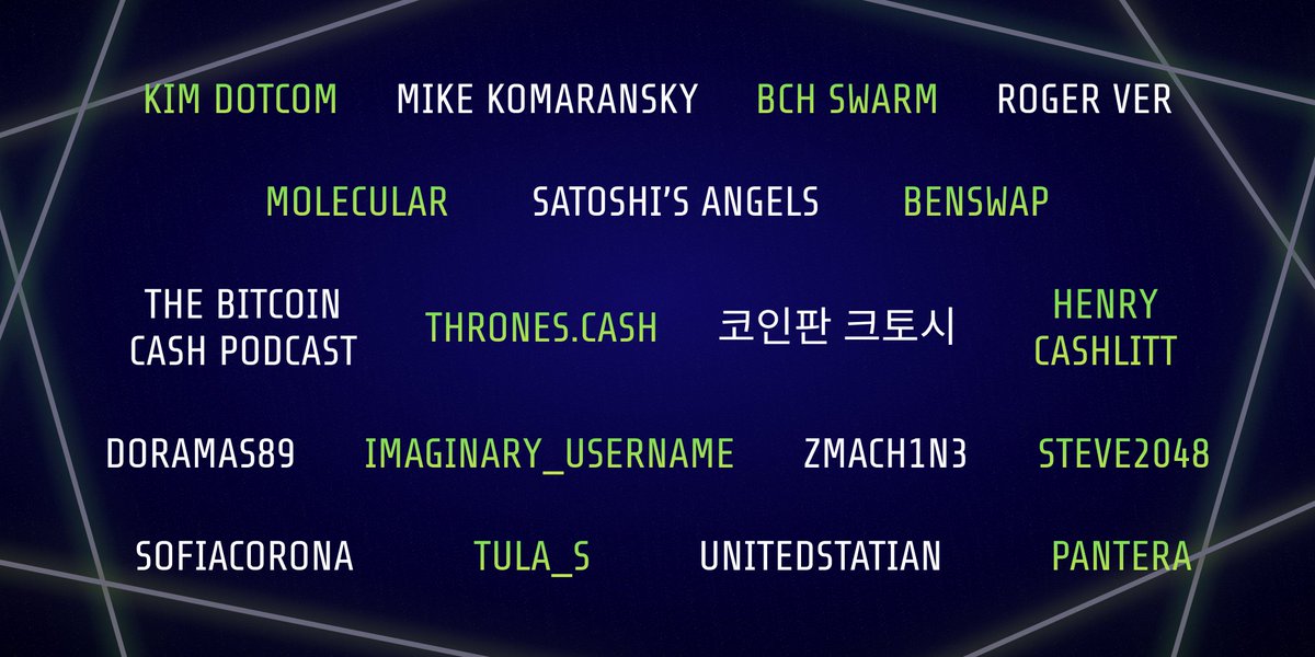 CoinRiot's tweet photo. Here are all our amazing contributors 👏 we couldn't of done it without you! ⚡️

#CryptoNews #BCH #BitcoinCash #Cryptocurrency https://t.co/rHMNor64Br