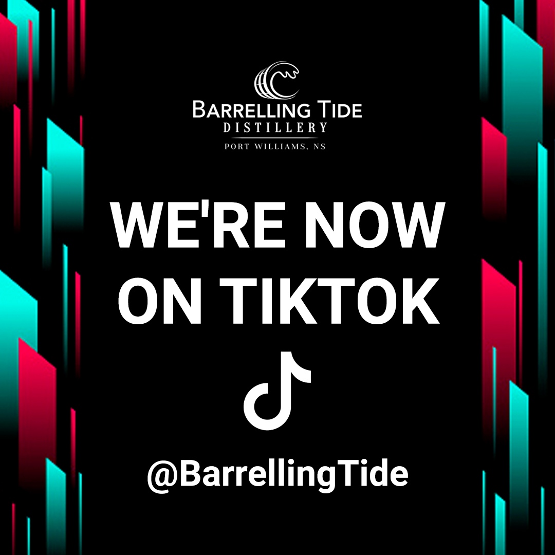 We're now on TikTok! Check us out <a href="/BarrellingTide/">Barrelling Tide Distillery</a>