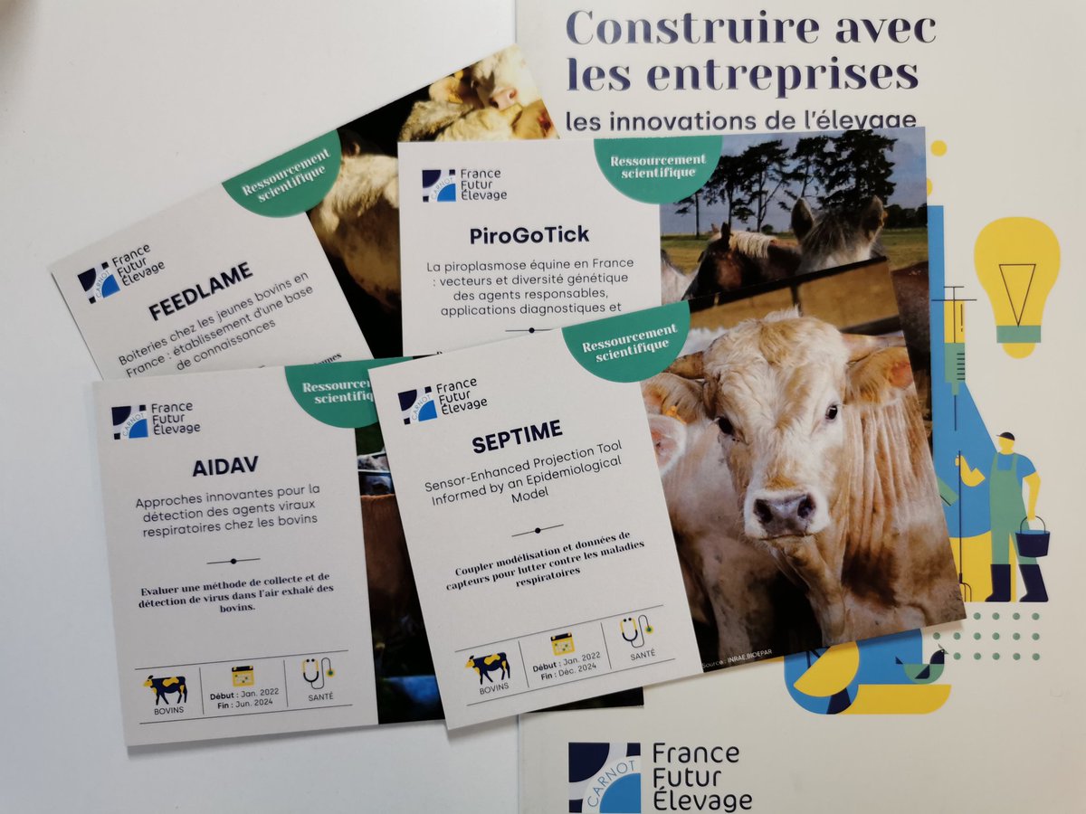 S__Picault's tweet photo. Back from the @Carnot_F2E seminar in Tours! 4️⃣ projects on animal health starting this year are led by @bioepar (#PiroGoTick 🐴 #FEEDLAME #AIDAV #SEPTIME 🐂), in collaboration with @InstitutElevage, @UMR_IHAP, @CEA_Leti and many others. What a pleasure to meet again in person 🥂! https://t.co/I1w5PXtxXG