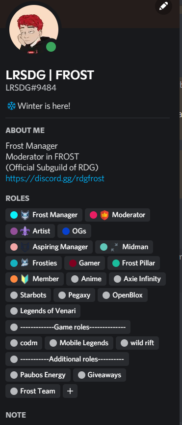 Thank you lead <a href="/RDGFrost/">Fröst</a> for choosing me one of your frost scholar. Now, I'm your first scholar-manager. I also want to say thank you <a href="/manilacrypto1/">B3nn RDG 🦊</a> for building a great and awesome guild, <a href="/realdealguild/">Real Deal Guild</a>
