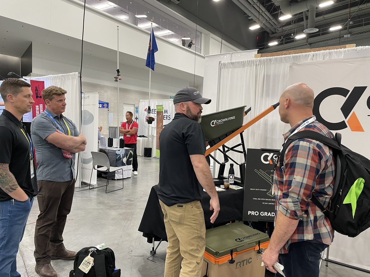 CrownKingTools's tweet photo. Outstanding first day at the National Hardware Show! Chip Wade and Kevin O’Connor stopped by to check us out and offer their expertise. We are very grateful and humbled by all of the interest we received. Onward to Day 2.
#thisoldhouse #chipwade @NHS_Show https://t.co/a1HTqATgEs