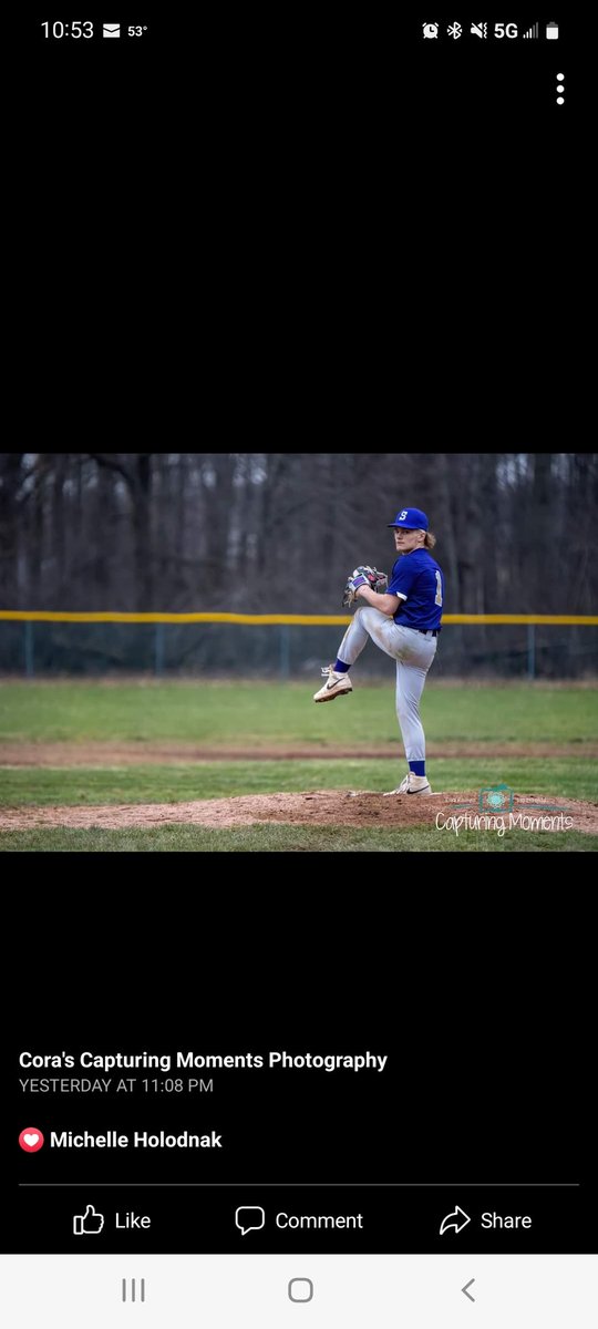 Love watching this kid his thing. He helped his team to a tie last night striking out 11. Keep grinding boy!!!!!