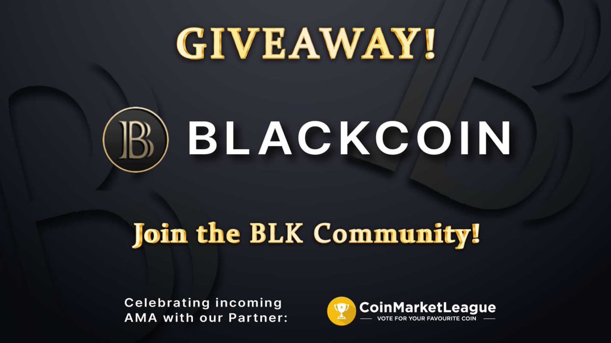 two4twenty's tweet photo. Join $blk and #coinmarketleague for a chance to win 250 #blackcoin's.

1️⃣ Follow 
@BlackcoinOrg
 + 
@CML_Crypto

2️⃣ Join https://t.co/bh2JpY2jwq + https://t.co/Ntaqe9OWYC + Post your Twitter handle
3️⃣ RT + tag 3 friends

⏰ Ends in 72H

#WednesdayMotivation #Crypto #community https://t.co/FvymXXzXp4