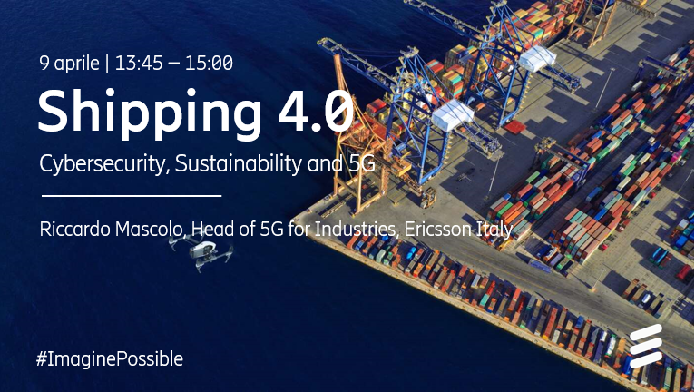 📅 Ericsson partecipa a Shipping 4.0, evento dedicato alle nuove frontiere dell’industria navale e portuale italiana. <a href="/GR_Mascolo/">Riccardo Mascolo</a> illustrerà come il #5G può rendere porti e cantieri navali più sostenibili, sicuri ed efficienti.
Maggiori info: m.eric.sn/Zv6T50IC2uI