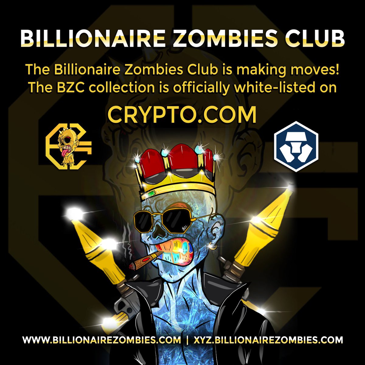 bzombiesc's tweet photo. #BZCArmy we are honored to be whitelisted on @cryptocomnft platform. A huge step for BZC and a huge step for #PolygonNFT 🧟‍♀️🤝

Thank you for your continued support 💪#MAKINGMOVES #ZAGMI https://t.co/5N1hYh64cU