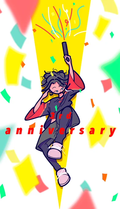 #さ絵ぐさ 三周年おめでとう!!!!!!!!!! 