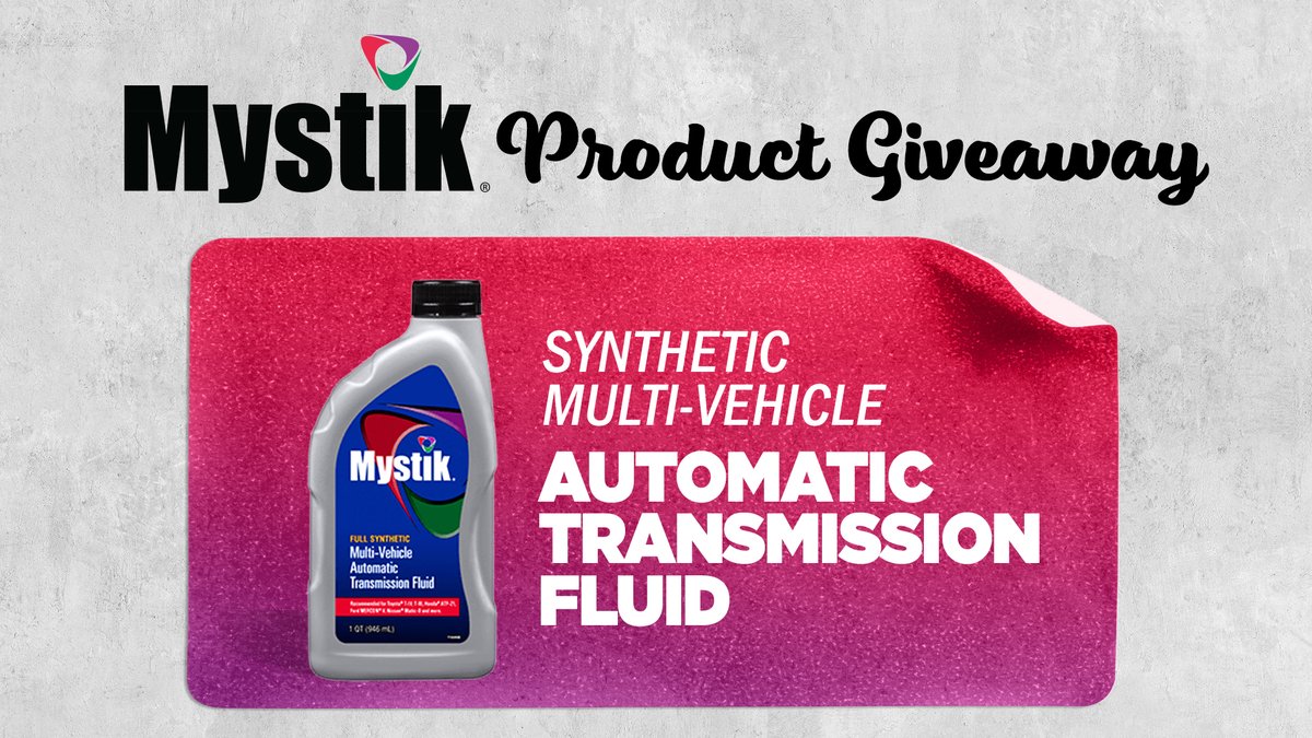 🚨 PRODUCT GIVEAWAY! For the highest quality fluid, look no further than Mystik Synthetic Multi-Vehicle Transmission Fluid. 💪  Comment which piece of machinery you would use this on to enter!

By commenting, you agree to the Official Rules, located here: bit.ly/3wIZUE5