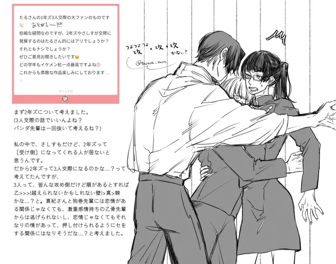 マロありがとうございます!とりあえず2年ズについて。 