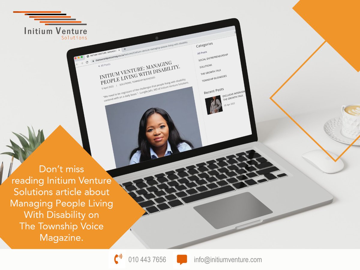 InitiumVenture's tweet photo. Initium Venture Solutions got featured on this months @thetownshipvoicemag such a great read.
Enjoy this offering, Link: https://t.co/2vAiahWrXM
#article #magazine #Initiumventuresolutions https://t.co/OUPm68HQb7