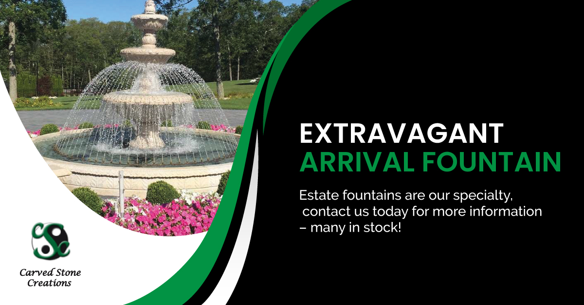 CarvedStone's tweet photo. Estate fountains are our specialty, contact us today for more information – many in stock! 
#sprayingfountain #springfountain #fountainwithflowers
https://t.co/uj8v7rydXf https://t.co/Cig0FDbG4T