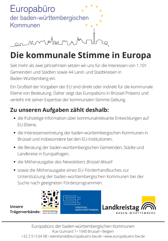 Die #Zukunft #Europas mitgestalten? Gerne bei uns! Im #Europabüro der baden-württembergischen #Kommunen sind ab Mai #Praktikumsplätze frei. Jetzt #Bewerbung an Sekretariat@europabuero-bw.de senden und bald Teil des Teams in #Brüssel werden. #eu_local