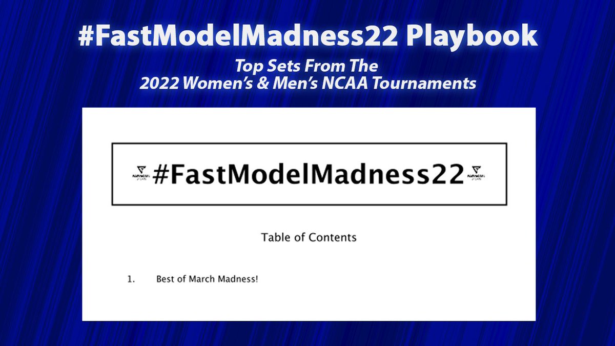 FastModel's tweet photo. Get every single ATO, BLOB, 2-3 Zone set + more that #TeamFastModel submitted from the 2022 NCAA Tournaments directly in your FastDraw library.
FastTrade sends tonight! Sign up here:
πhttps://t.co/t9O2sKEw0Pπ
#FastModelMadness22 #XsOs #playbook https://t.co/TE53uwnoeQ