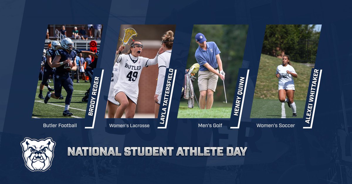 Happy national student athlete day to our Bulldogs! Thank you for representing Butler so well. #theButlerway
