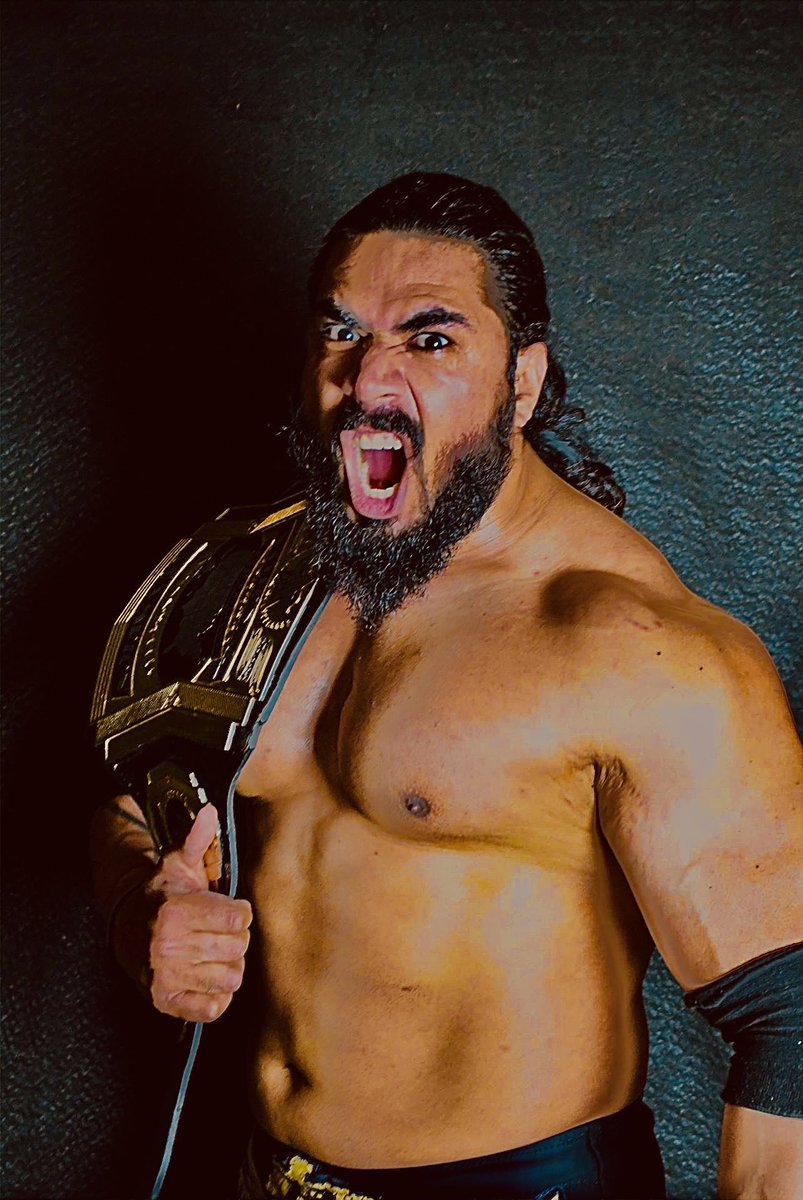 MahabaliShera's tweet photo. Tomorrow night lion 🦁 vs @tony_bizo et my jungle @ovwrestling @FiteTV #ovw https://t.co/kBdERpBp1B