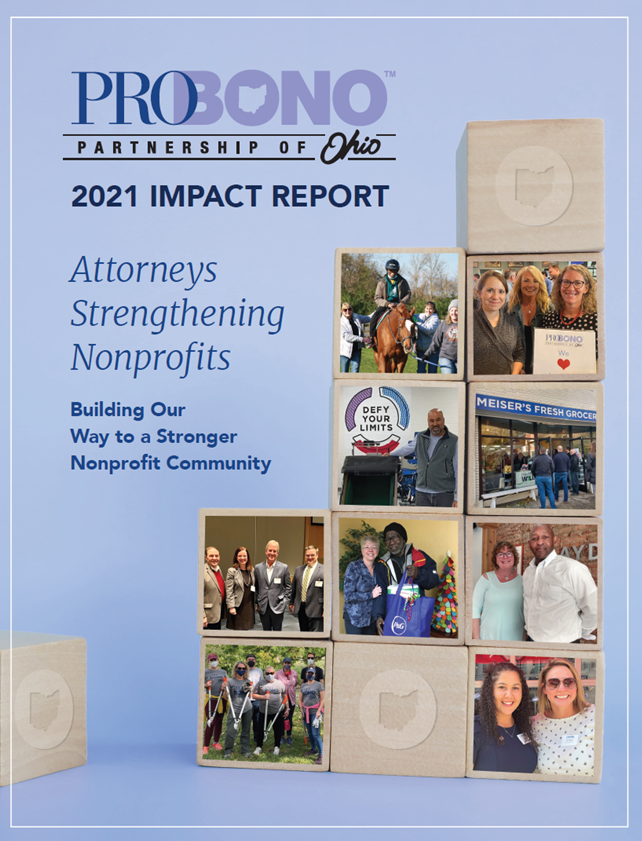 Our 2021 #ImpactReport is here!
Last year, PBPO reached 2,190 volunteer hours - an increase of more than 22%, and surpassed an estimated value of services provided at more than $6.1 million. 

Read more here: bit.ly/3LK6UVu

#attorneysstrengtheningnonprofits #PBPOhio