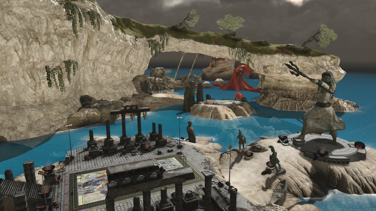 NBA2K's tweet photo. A brand new event called "Power Up" is coming to Current-Gen in Season 6 🐙

You’ll find yourself on a Greek Island court that will host 5v5 style games https://t.co/jHYQzIBqPx