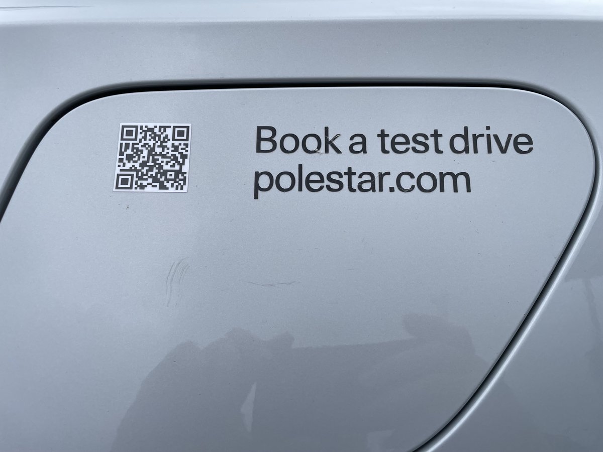 We have the pleasure of hosting <a href="/PolestarCars/">Polestar</a> on-site here at SAPC for customers to test drive their stunning electric car - an incredible mileage range with a breathtaking performance. If you’d like to test drive one, just scan the QR code in the picture and choose a time!